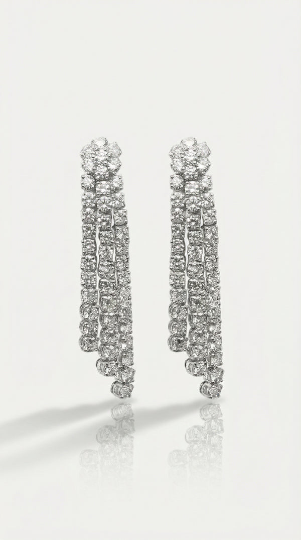 Hollywood Diamonds Drop Earrings 10ct — Levendi Jewellers