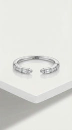 Wedding Band - White Gold Channel Set Baguette — Levendi Jewellers