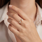 Levendi Classic - Open Pear & Marquise Diamond Engagement Ring, view 2 — Levendi Jewellers