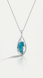 Australian Black Opal Pendant - 4.70ct — Levendi Jewellers