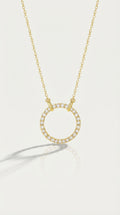 Circle Fine Diamond Pendant