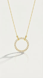 Circle Fine Diamond Pendant — Levendi Jewellers