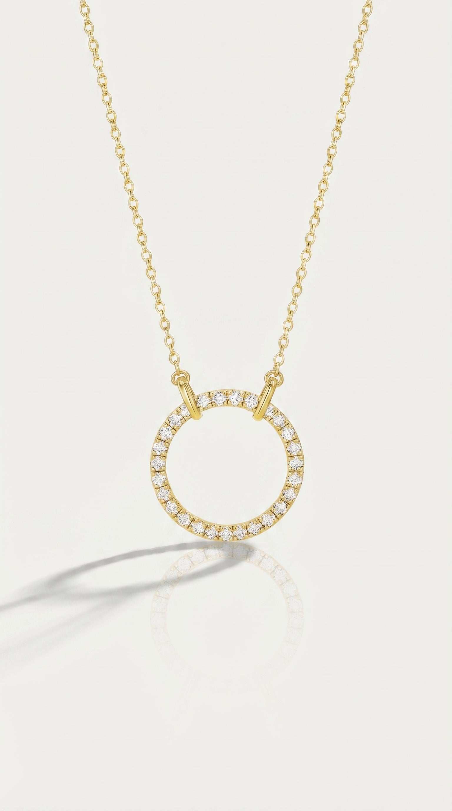 Circle Fine Diamond Pendant