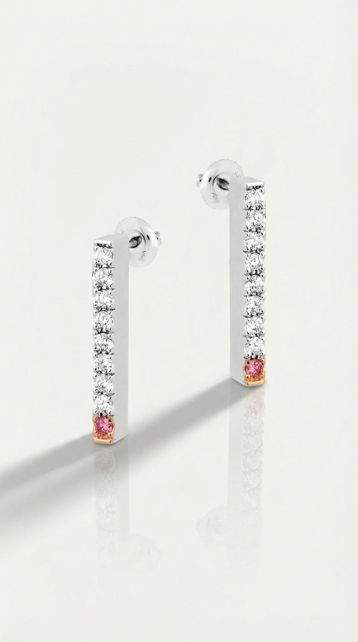 Argyle Essence - Elyra Pink Diamond Earrings — Levendi Jewellers