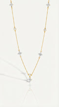 Flora Claw set Diamond Necklace 0.90 ct