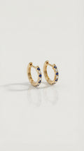 Levendi Essentials - Mini Sapphire & Diamonds Huggies