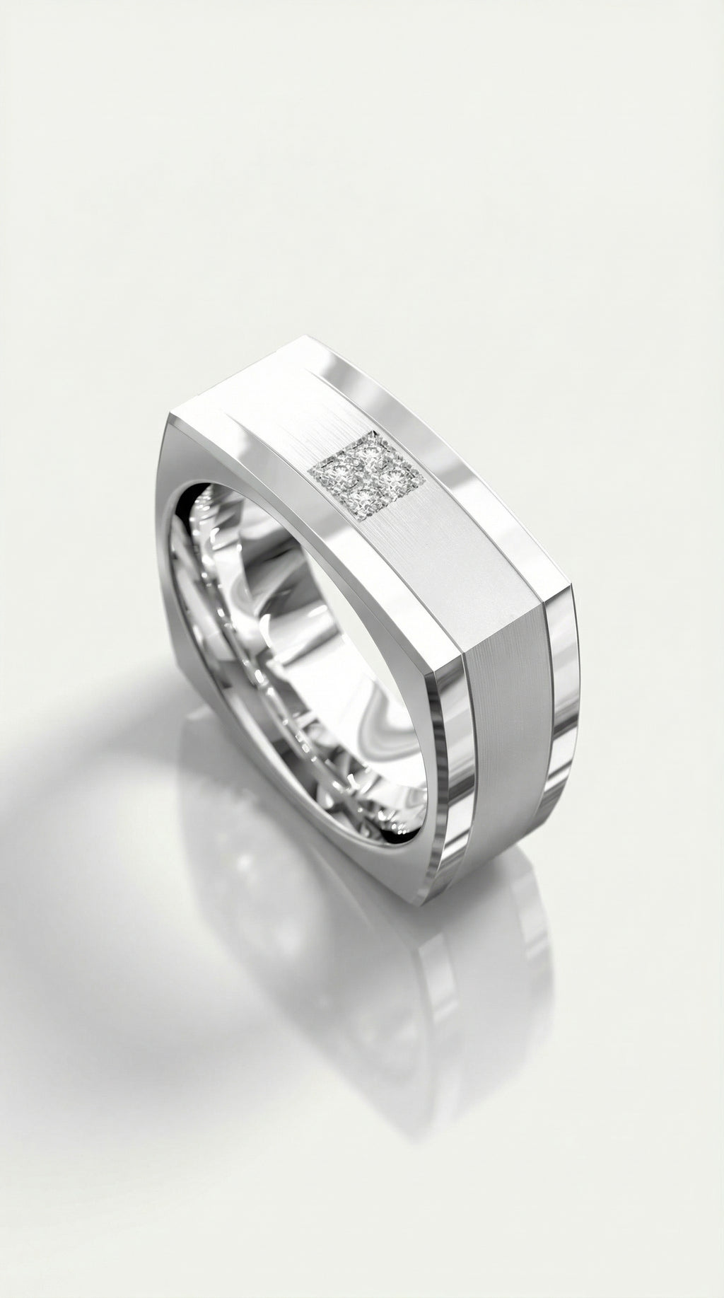 Square Set Diamond Ring — Levendi Jewellers