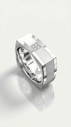 Square Set Diamond Ring — Levendi Jewellers