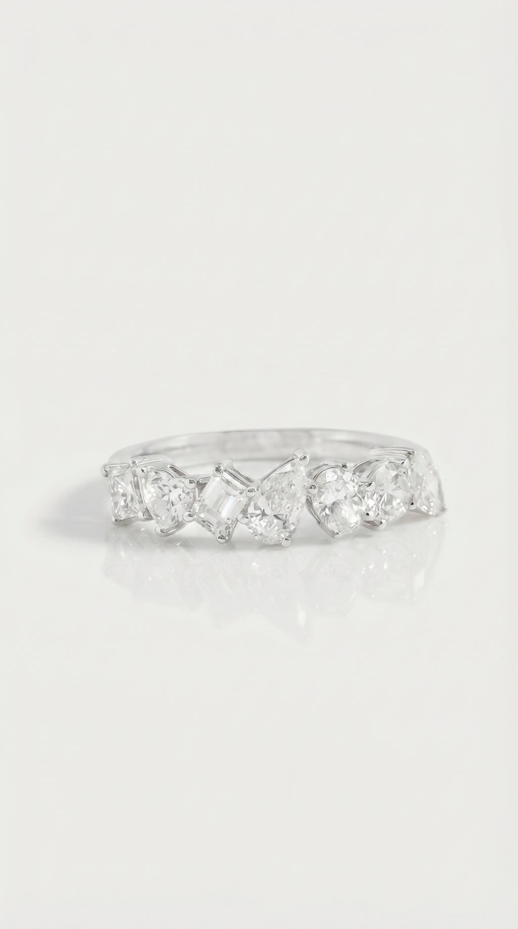 Symphony of Facets - White Gold Diamond Ring — Levendi Jewellers