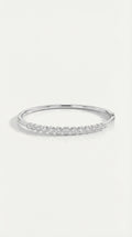 Pure Line - Bezel set Diamonds Bangle