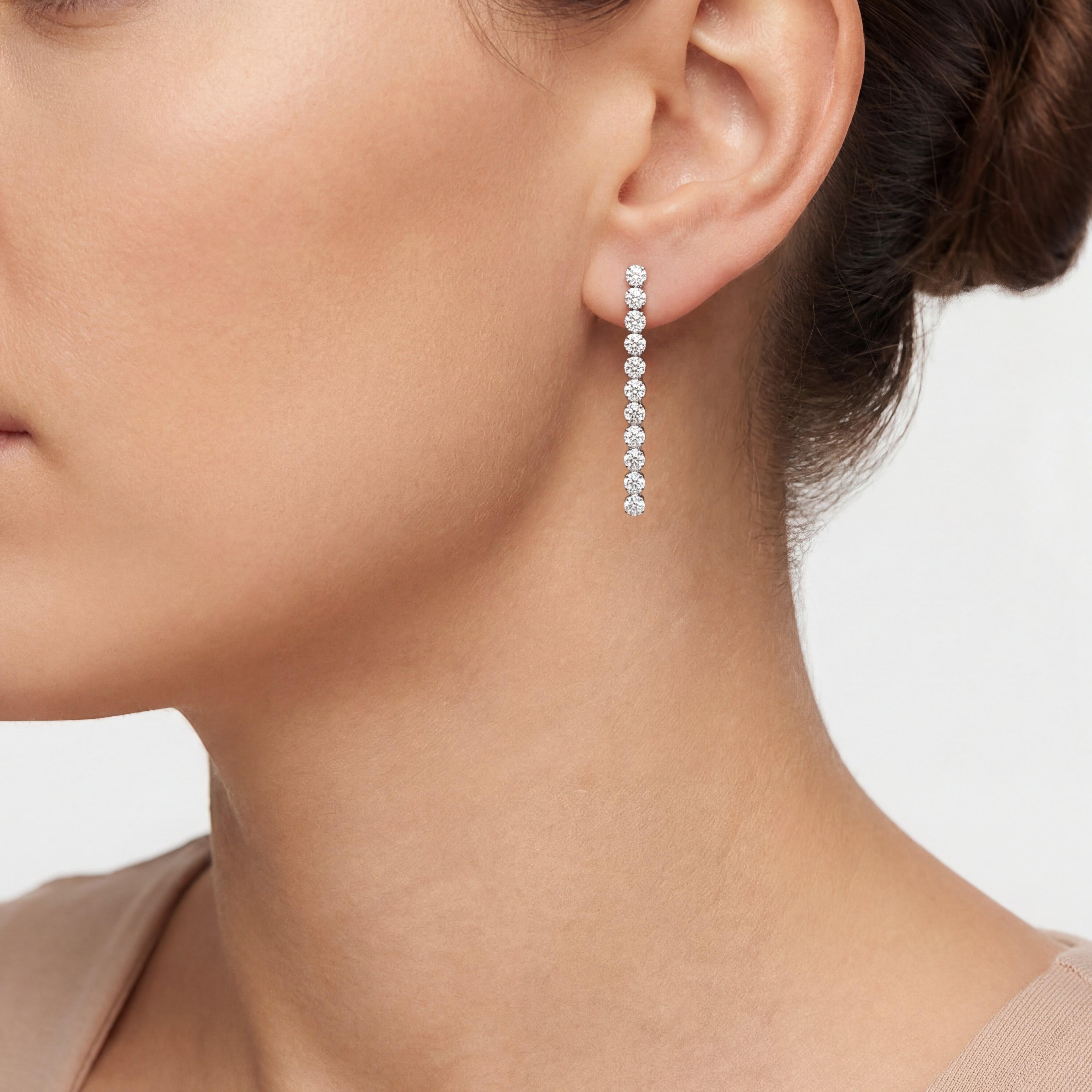 11 Diamond Tennis Earrings