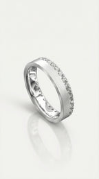 Single Row Diamond Edge Set Ring — Levendi Jewellers
