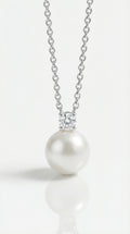 Australian South Sea Pearl - 12 mm Classic Single Diamond Pendant