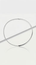 Pure Line - Half Tennis Half Omega Necklace