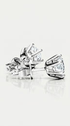 Classic Levendi 6 Claws Diamond Studs, view 2 — Levendi Jewellers