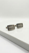 Silver Rectangle Matt Cufflinks