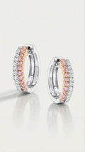 Argyle Essence - Hoop Earrings Double Row