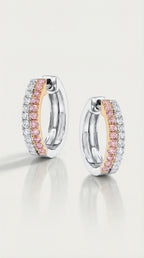 Argyle Essence - Hoop Earrings Double Row — Levendi Jewellers