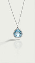 Topaz & Diamond Pendant