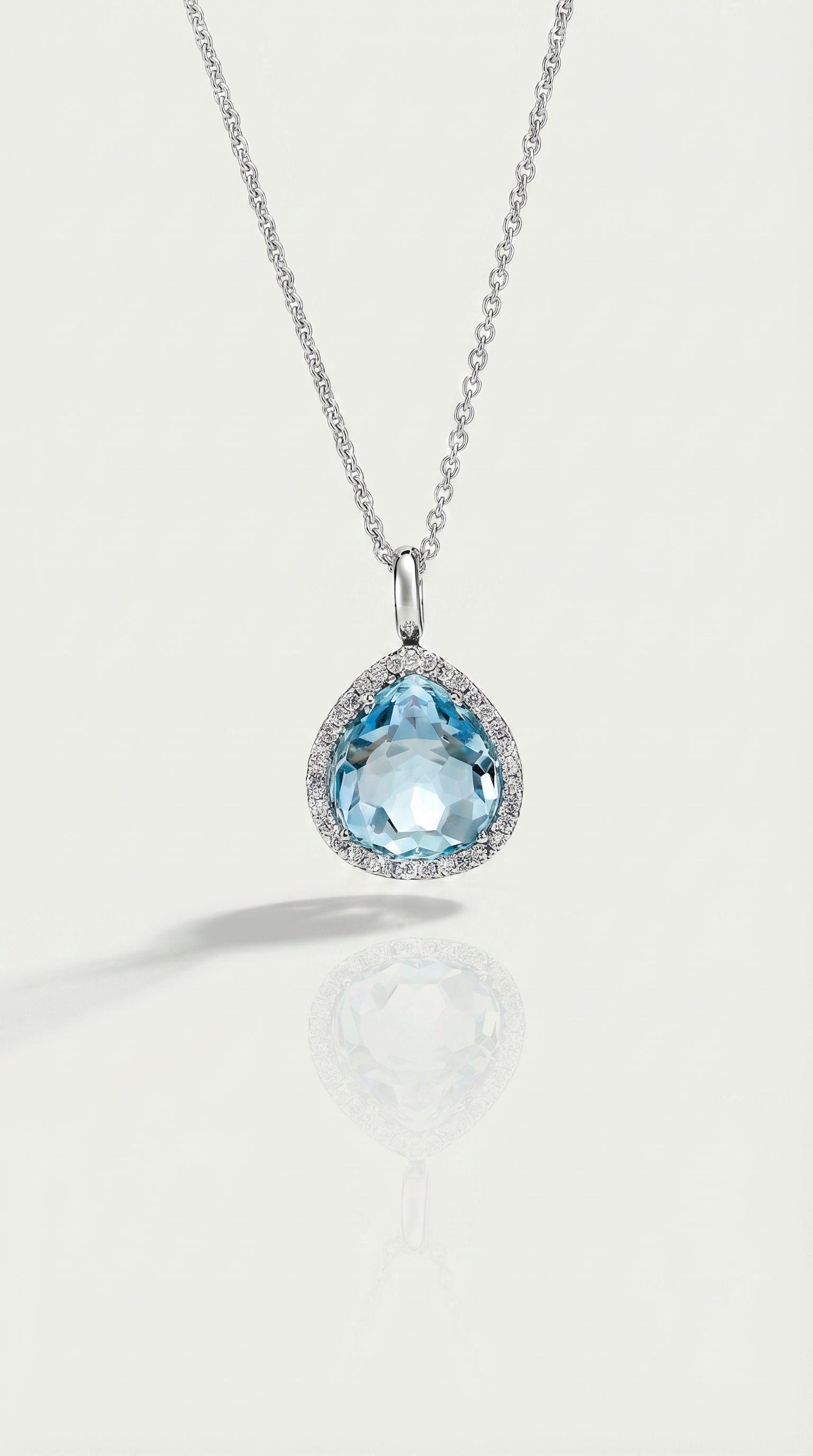 Topaz & Diamond Pendant