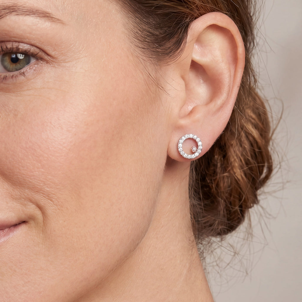 Argyle Essence - Callista Pink Diamond Earrings, view 2 — Levendi Jewellers