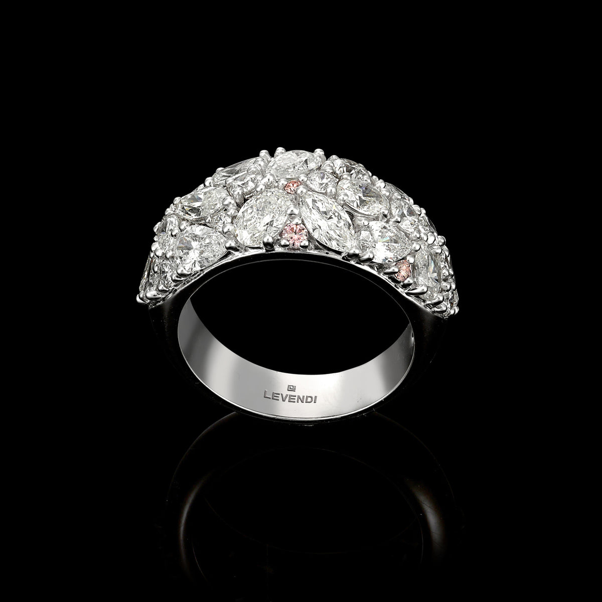 The Adamas - Pink Diamond Ring, view 2 — Levendi Jewellers