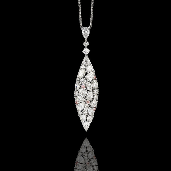 The Adamas - Pink Diamond Pendant, view 2 — Levendi Jewellers