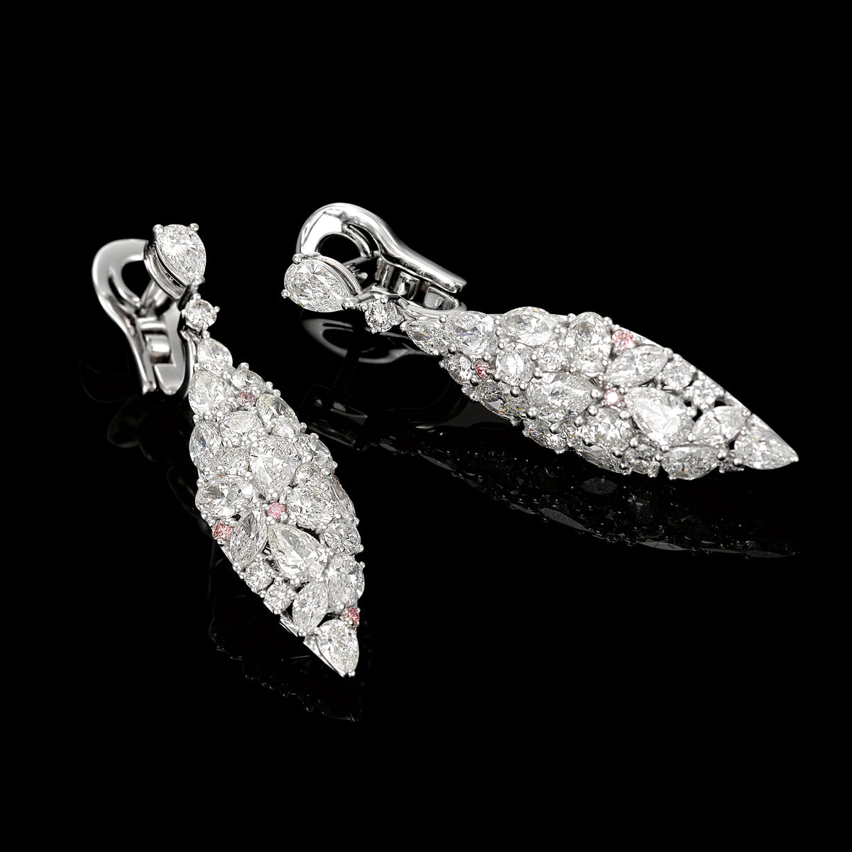 The Adamas - Pink Diamond Earrings — Levendi Jewellers