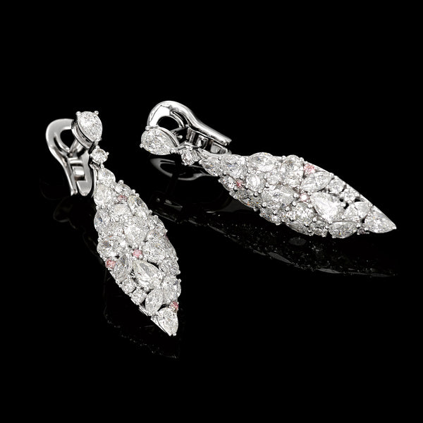 The Adamas - Pink Diamond Earrings — Levendi Jewellers