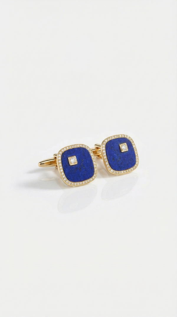 Nicholas Levendi - Royal Lapis Cufflinks — Levendi Jewellers