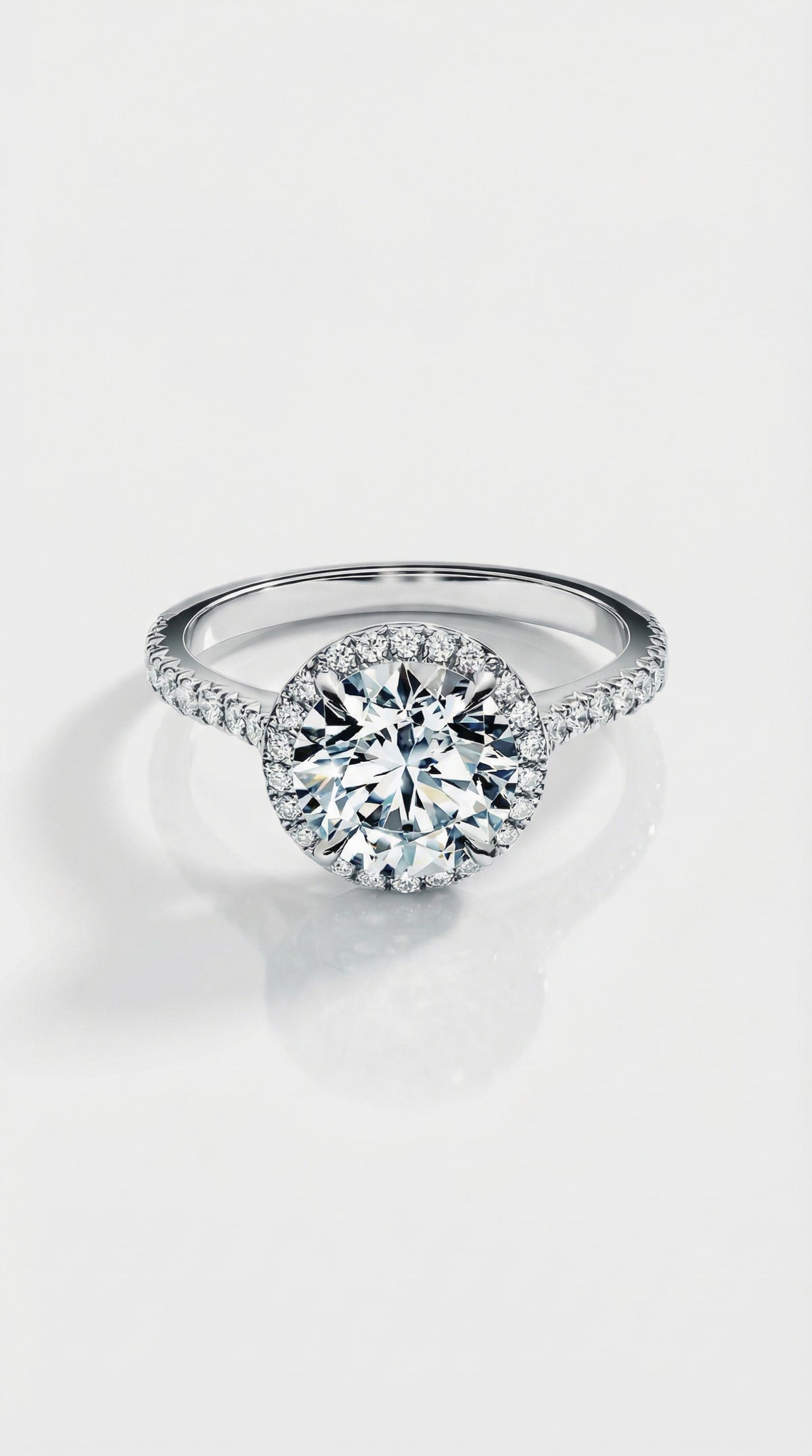 Levendi Classic - Round Brilliant Cut Halo Engagement Ring — Levendi Jewellers