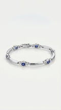 Articulated Sapphires & Diamonds Bracelet