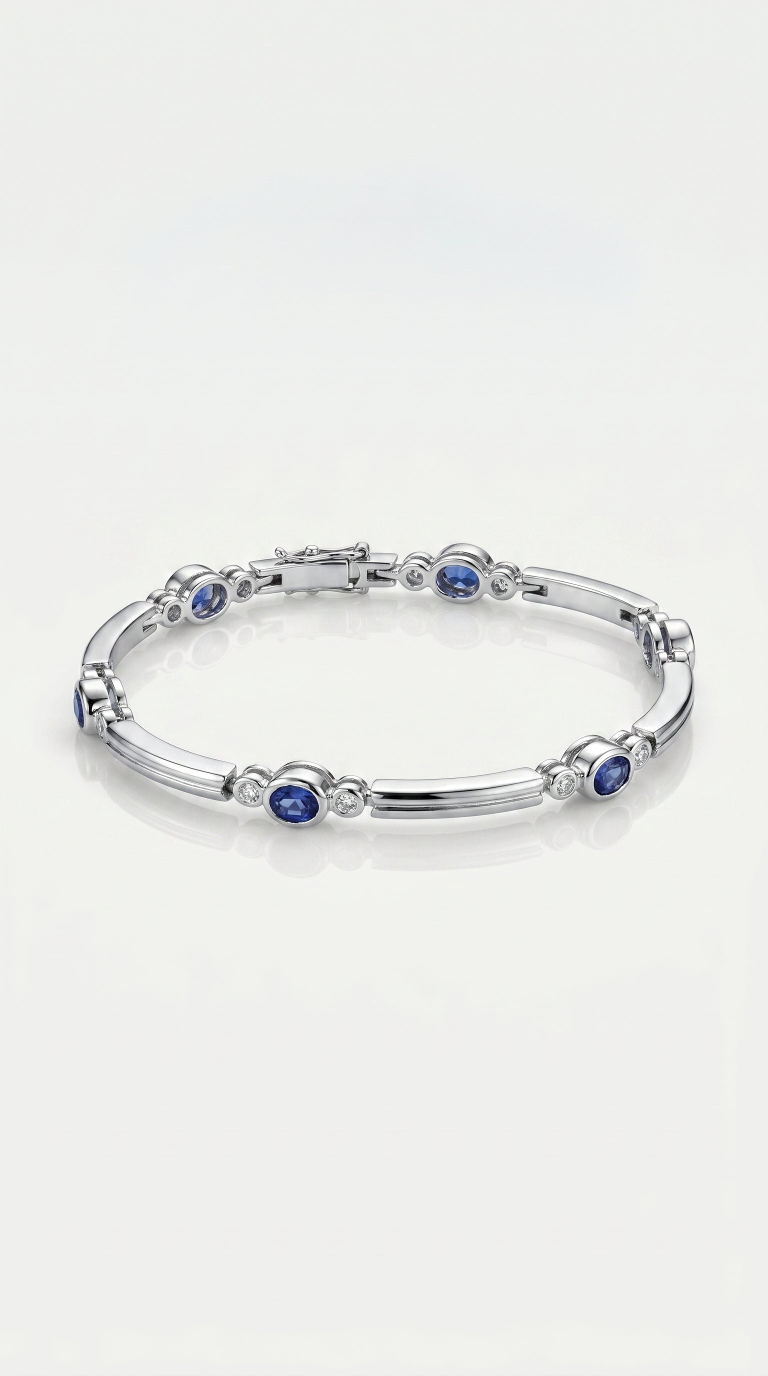 Articulated Sapphires & Diamonds Bracelet