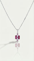 Rainbow - Ruby & Pink Sapphire Pendant