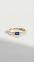 Rainbow Blue Topaz Petite Ring