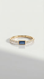Rainbow Blue Topaz Petite Ring — Levendi Jewellers