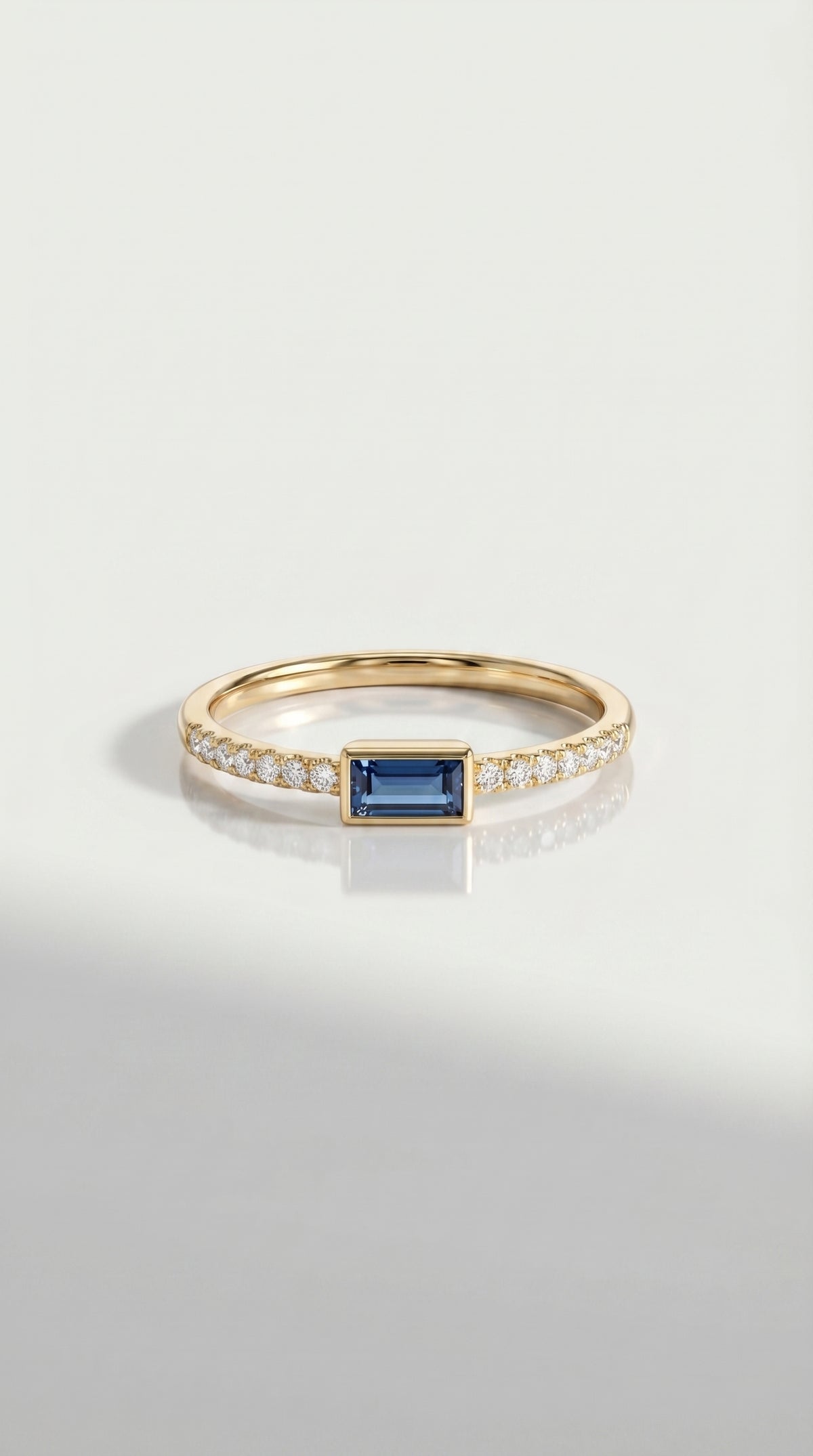 Rainbow Blue Topaz Petite Ring — Levendi Jewellers