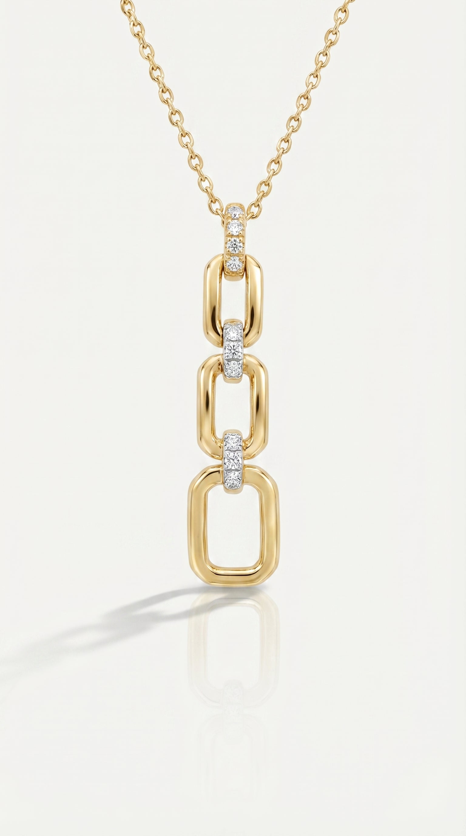Link to Love Diamond Drop Pendant