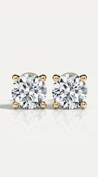 Classic Levendi 4 Claws Diamond Studs, view 2 — Levendi Jewellers