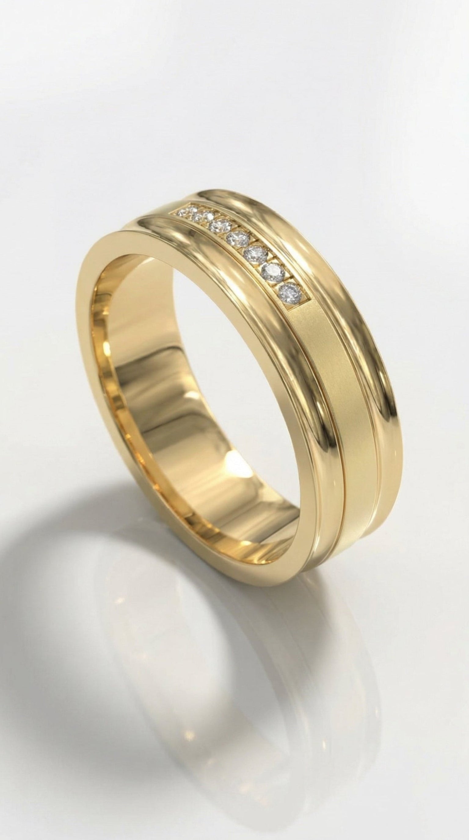 Thread Set Diamond Ring