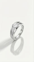 The Ellipse Round Brilliant Cut Diamond Ring