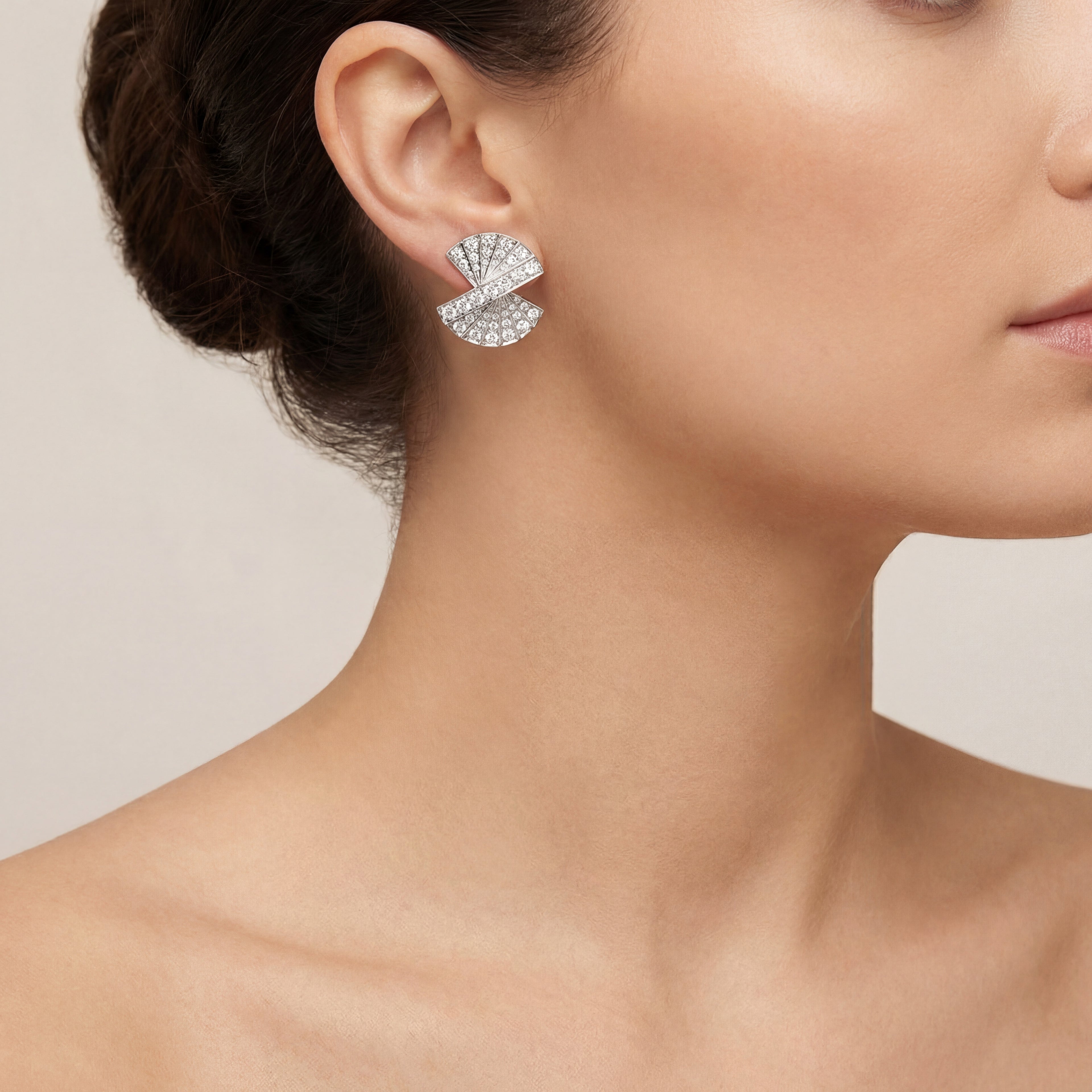 Levendi Diamond Stairway Earrings