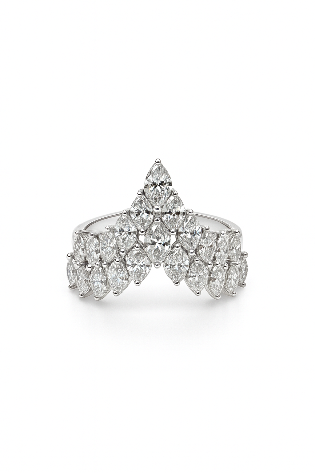 Marquise Diamond Cluster Ring 2.42ct