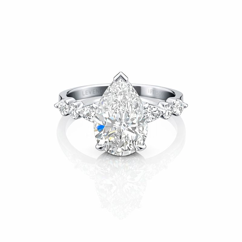 Pear cut 2.14 CT Engagement Ring
