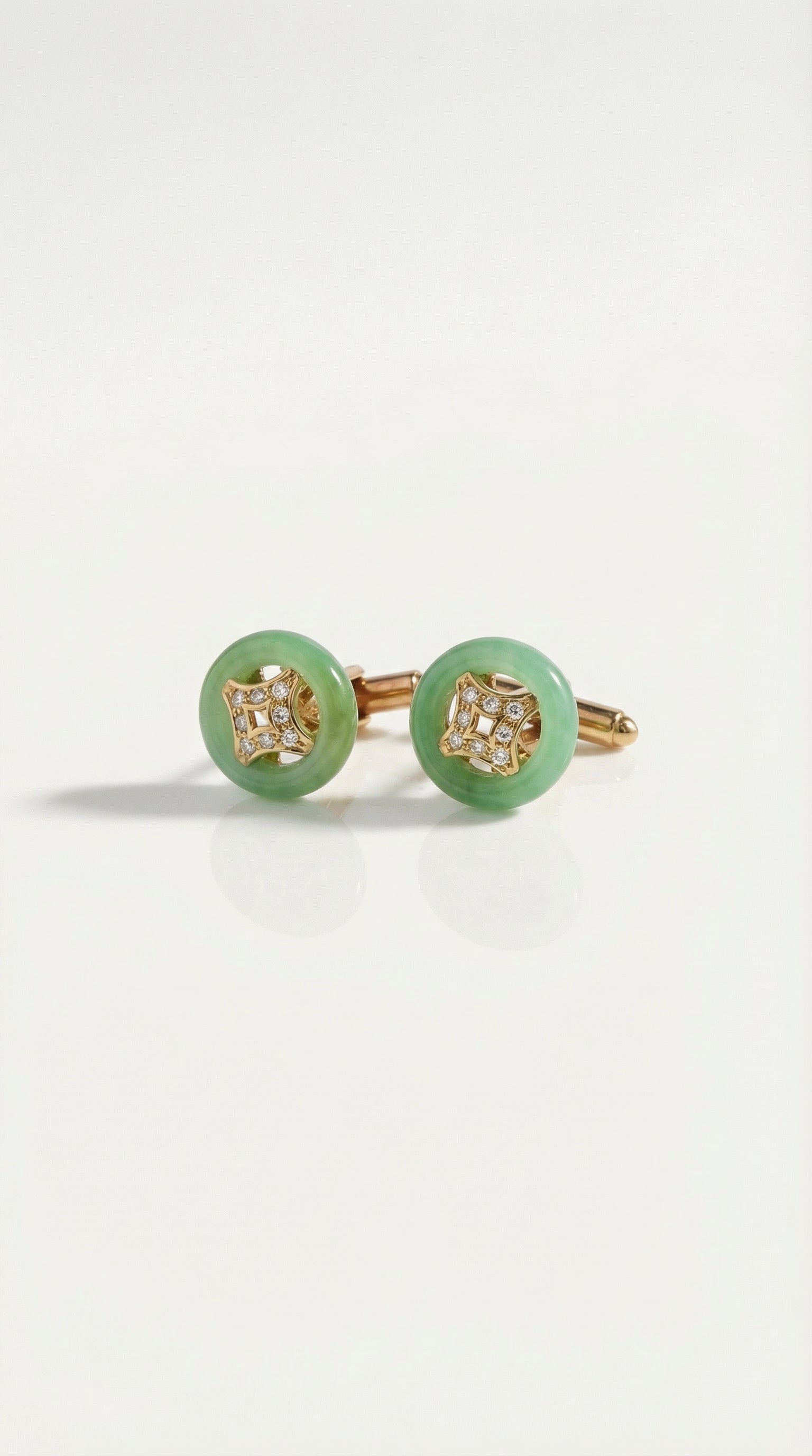 Nicholas Levendi - Imperial Jade Cufflinks