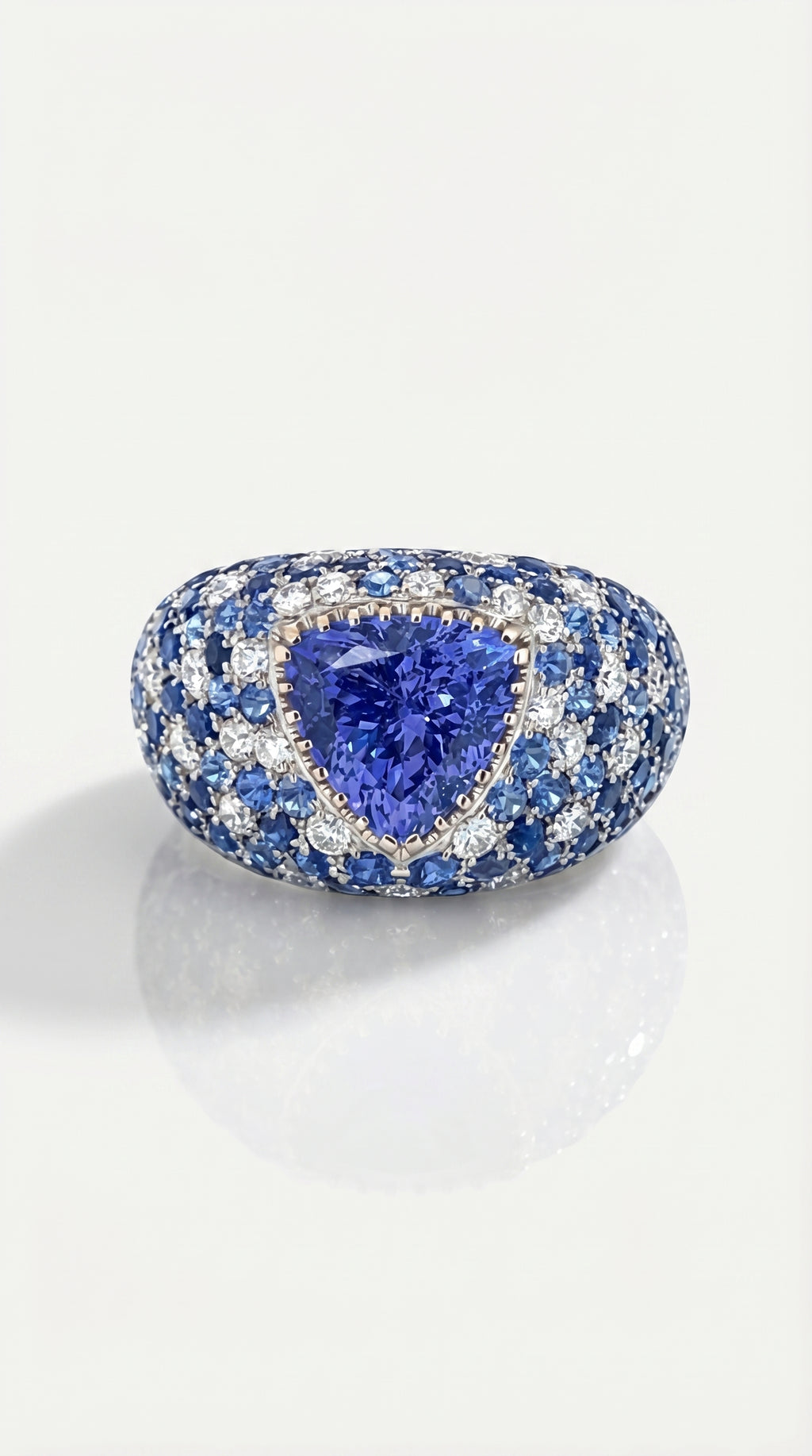 Caviar Tanzanite and Sapphire Ring — Levendi Jewellers