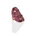 Mosaïque Éternelle - Pink Sapphires and Tourmaline Ring