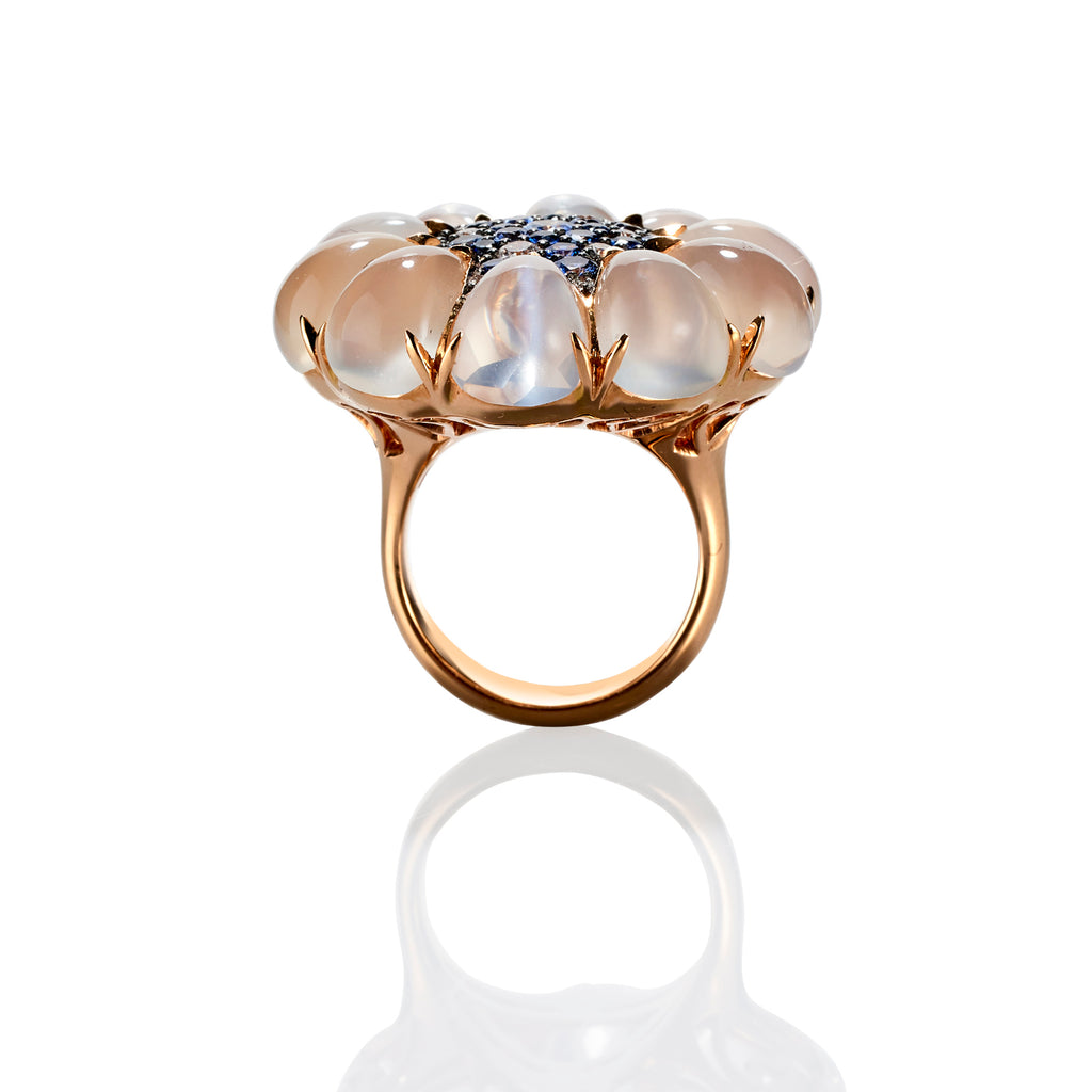Moon & Star Ring, view 2 — Levendi Jewellers