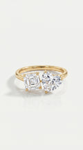 Levendi Toi & Moi - Heart & Ascher Cut Engagement Ring