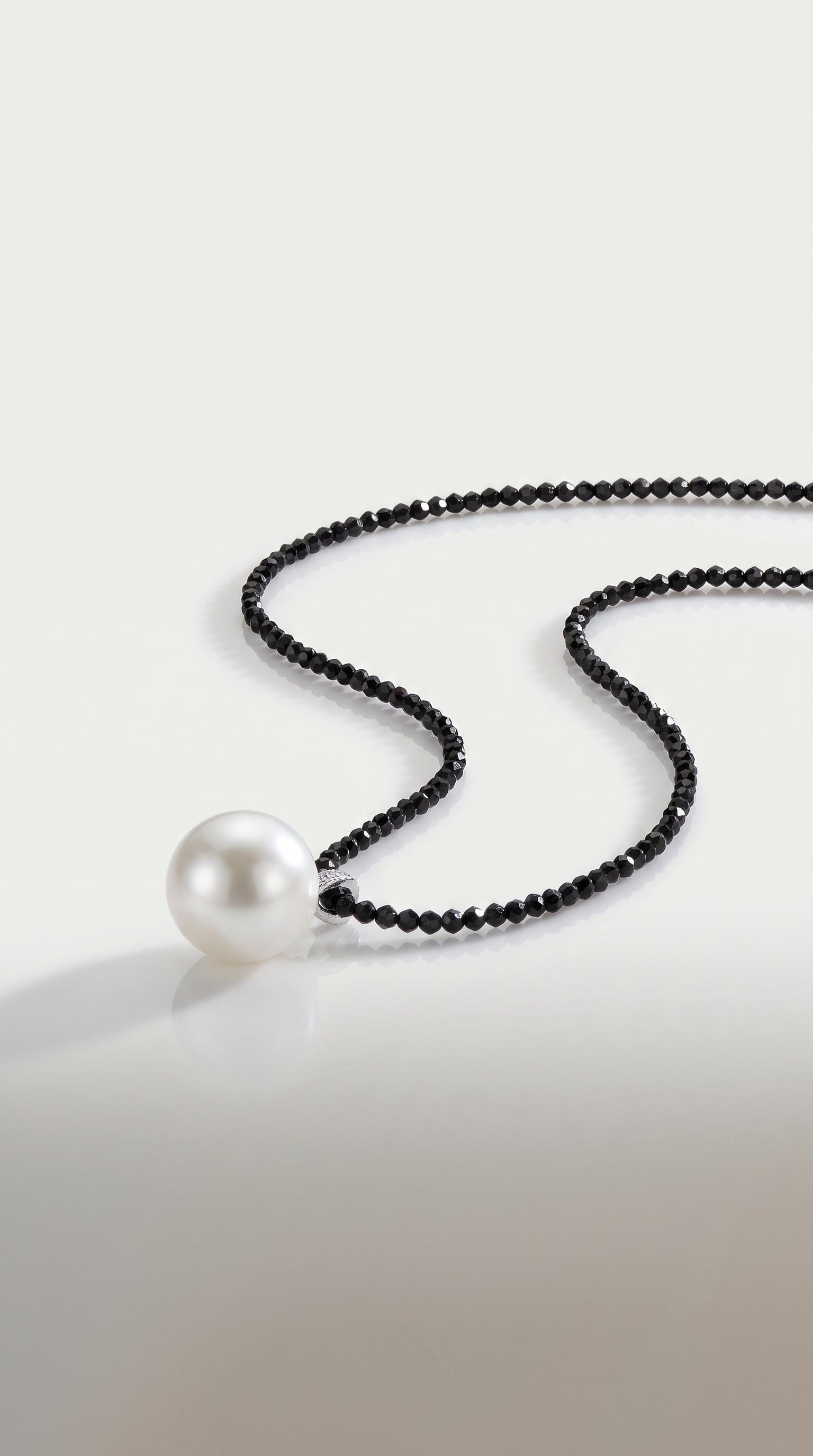 Australian South Sea Pearl & Black Diamond Necklace
